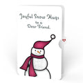 Warm Wishes Snowman Winter Suncatcher Card and Sentiment Set for Friend