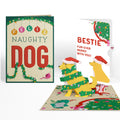 Feliz Naughty Dog Christmas Pop-Up Card and Sentiment Set for Bestie