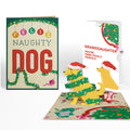 Feliz Naughty Dog Christmas Pop-Up Card and Sentiment Set for Granddaughter