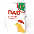 Feliz Naughty Dog Christmas Pop-Up Card and Sentiment Set for Dad