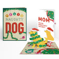 Feliz Naughty Dog Christmas Pop-Up Card and Sentiment Set for Mom
