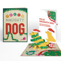 Feliz Naughty Dog Christmas Pop-Up Card and Sentiment Set