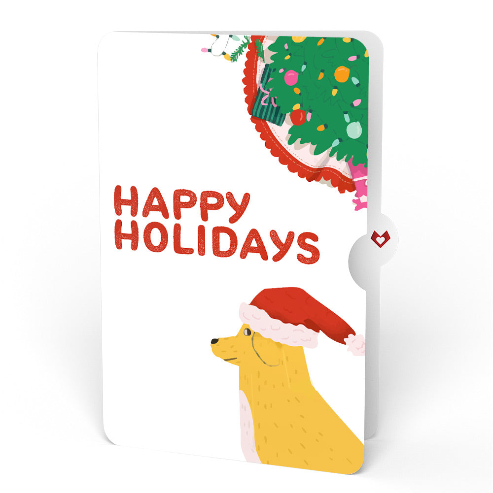 Feliz Naughty Dog Happy Holiday Pop-Up Card and Sentiment Set