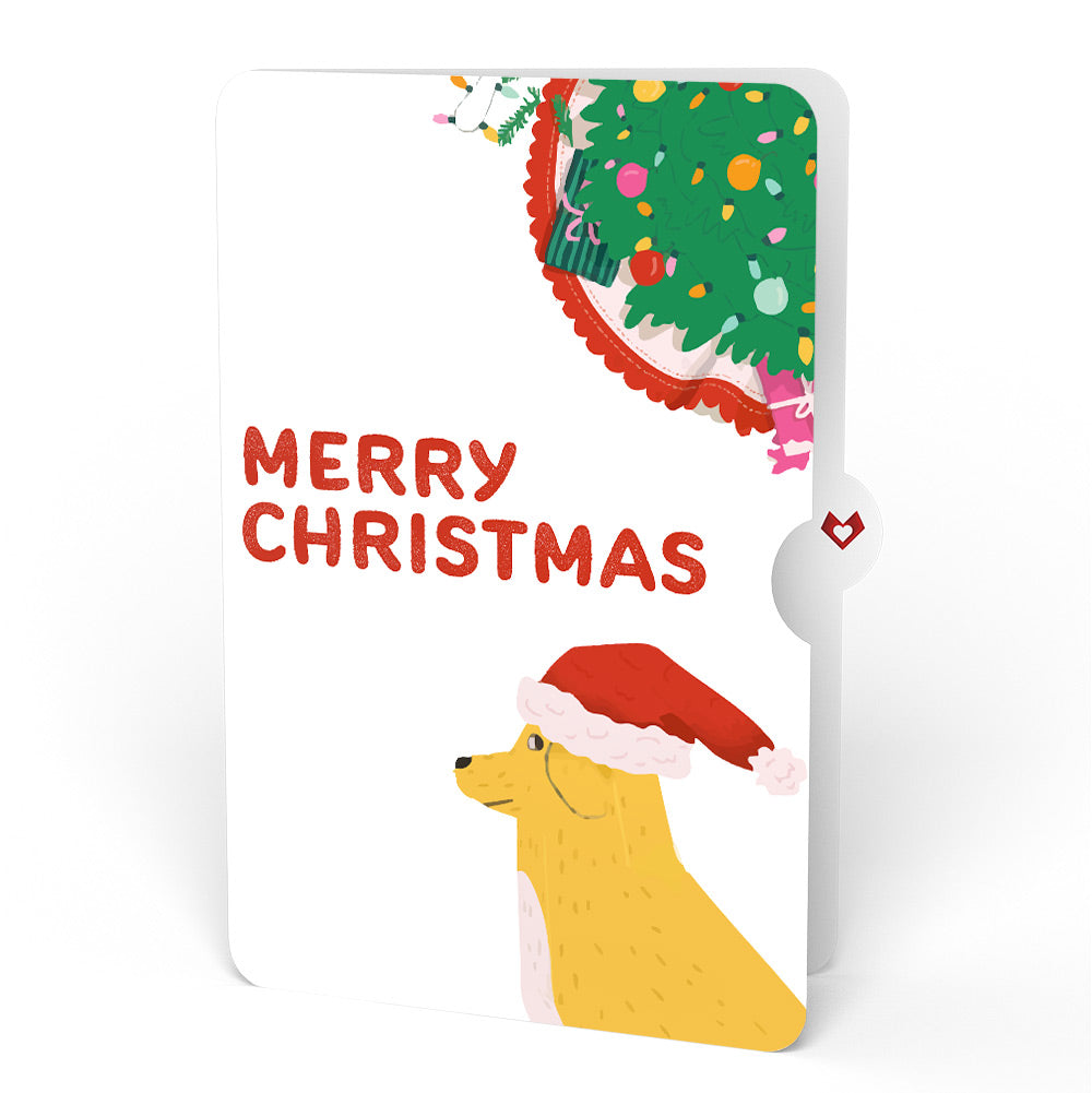 Feliz Naughty Dog Merry Christmas Pop-Up Card and Sentiment Set