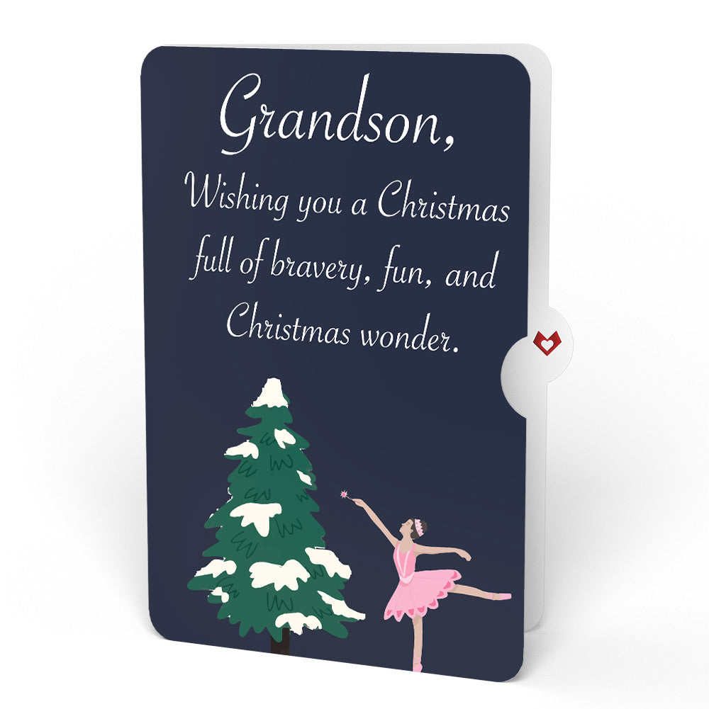The Nutcracker Christmas Magic Music and Lights Pop-Up Card and Sentiment Set for Grandson