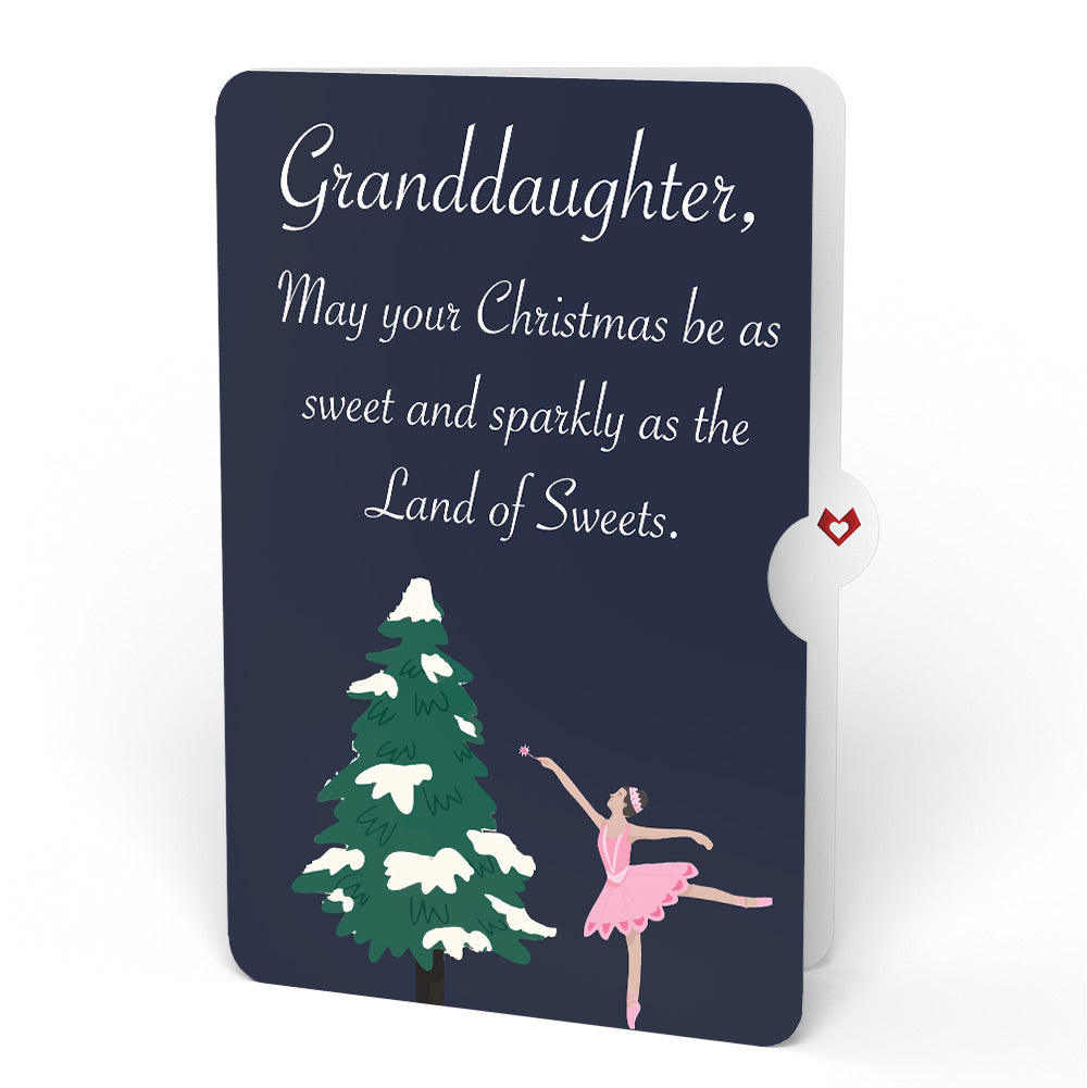 The Nutcracker Christmas Magic Music and Lights Pop-Up Card and Sentiment Set for Granddaughter
