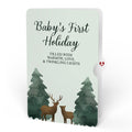 Winter Wishes Mountain Village First Holiday Light-Up Pop-Up Card and Sentiment Set for Baby