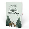 Winter Wishes Mountain Village Light-Up Pop-Up Card and Woodland Deer Birthday Sentiment Set