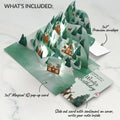 Winter Wishes Mountain Village Light-Up Pop-Up Card and Woodland Deer Birthday Sentiment Set