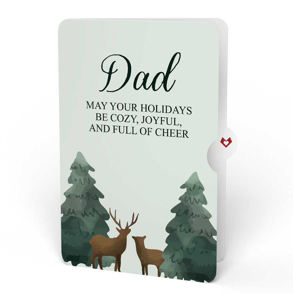 Winter Wishes Mountain Village Light-Up Pop-Up Card and Sentiment Set for Dad