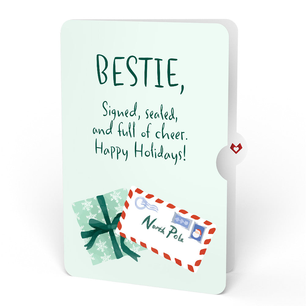 Season's Greetings Penguin Surprise Pop-Up Card and Sentiment Set for Bestie