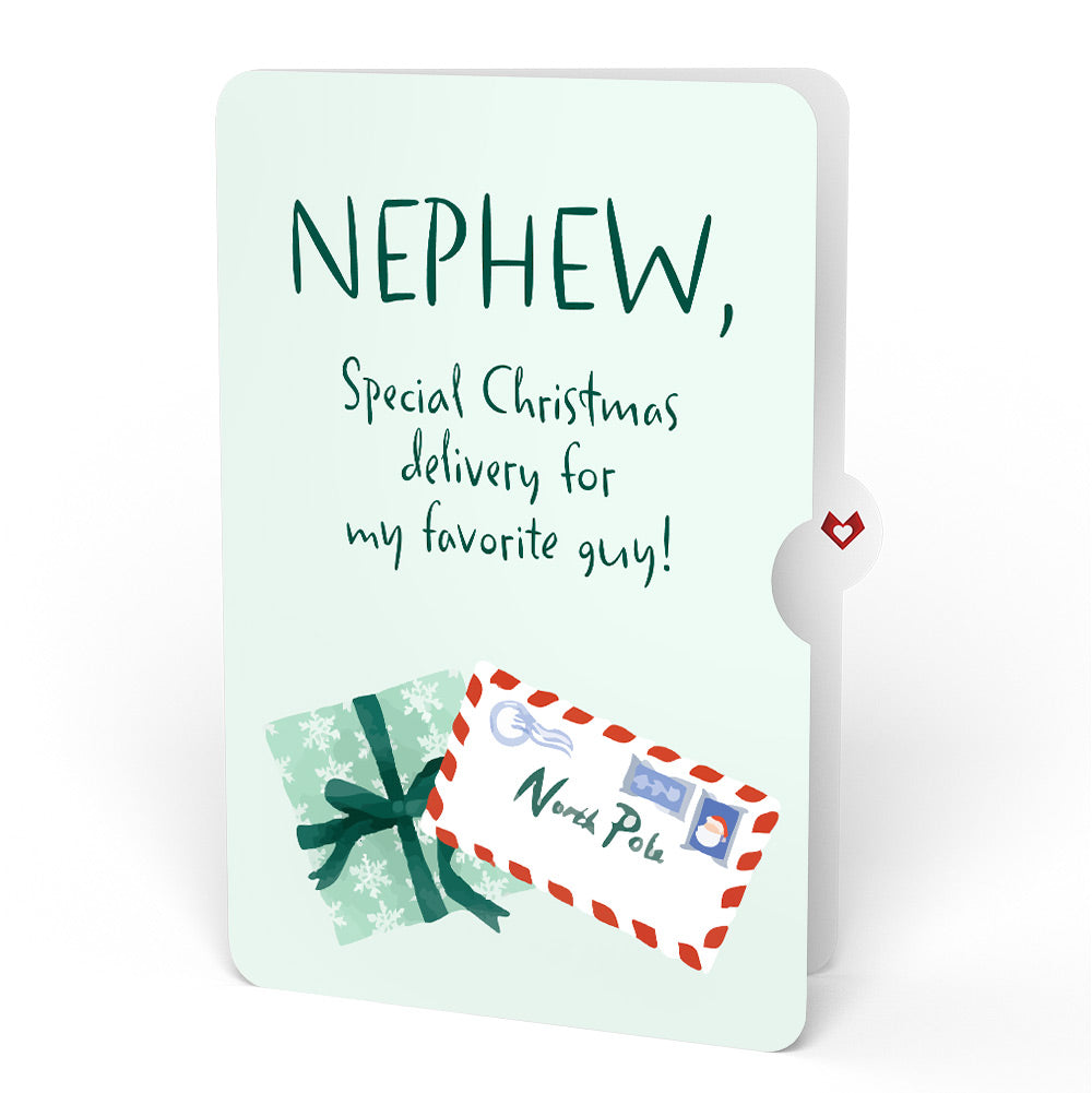 Season's Greetings Penguin Surprise Pop-Up Card and Sentiment Set for Nephew
