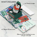 Season's Greetings Penguin Surprise Pop-Up Card and Sentiment Set for Granddaughter