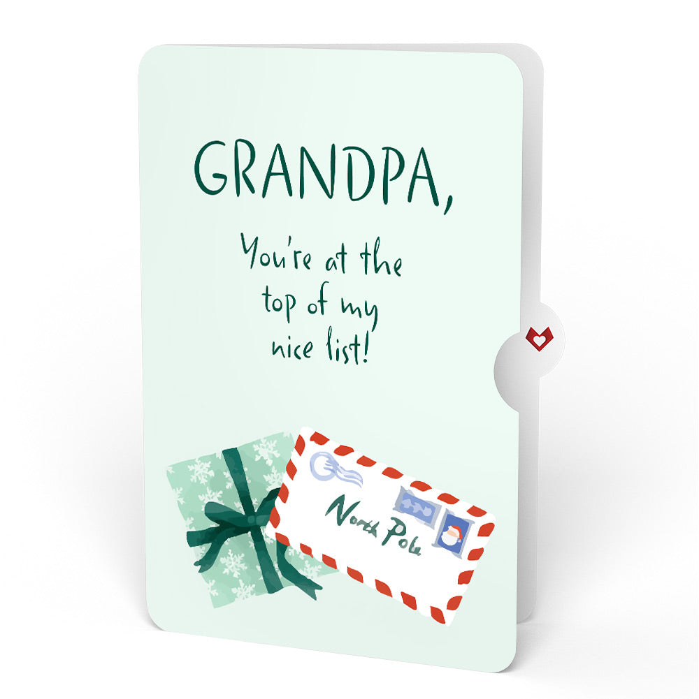 Season's Greetings Penguin Surprise Pop-Up Card and Sentiment Set for Grandpa