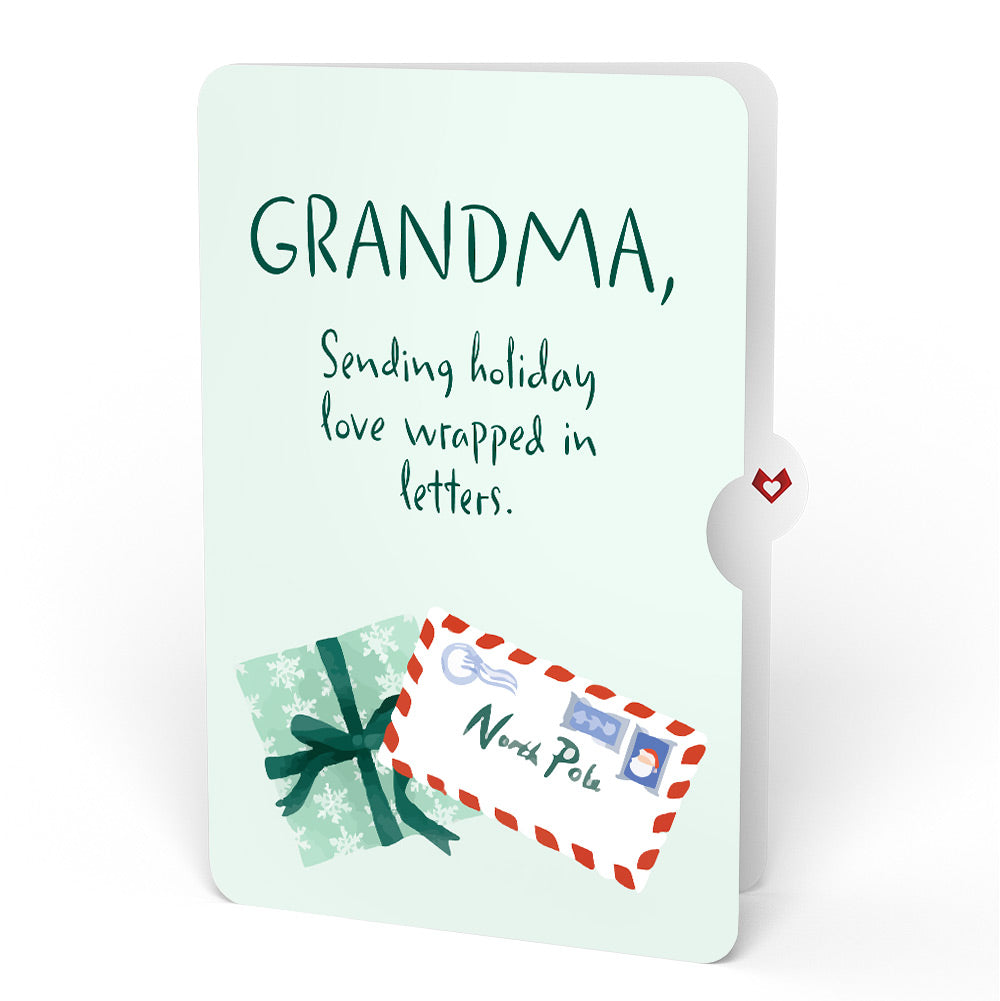 Season's Greetings Penguin Surprise Pop-Up Card and Sentiment Set for Grandma