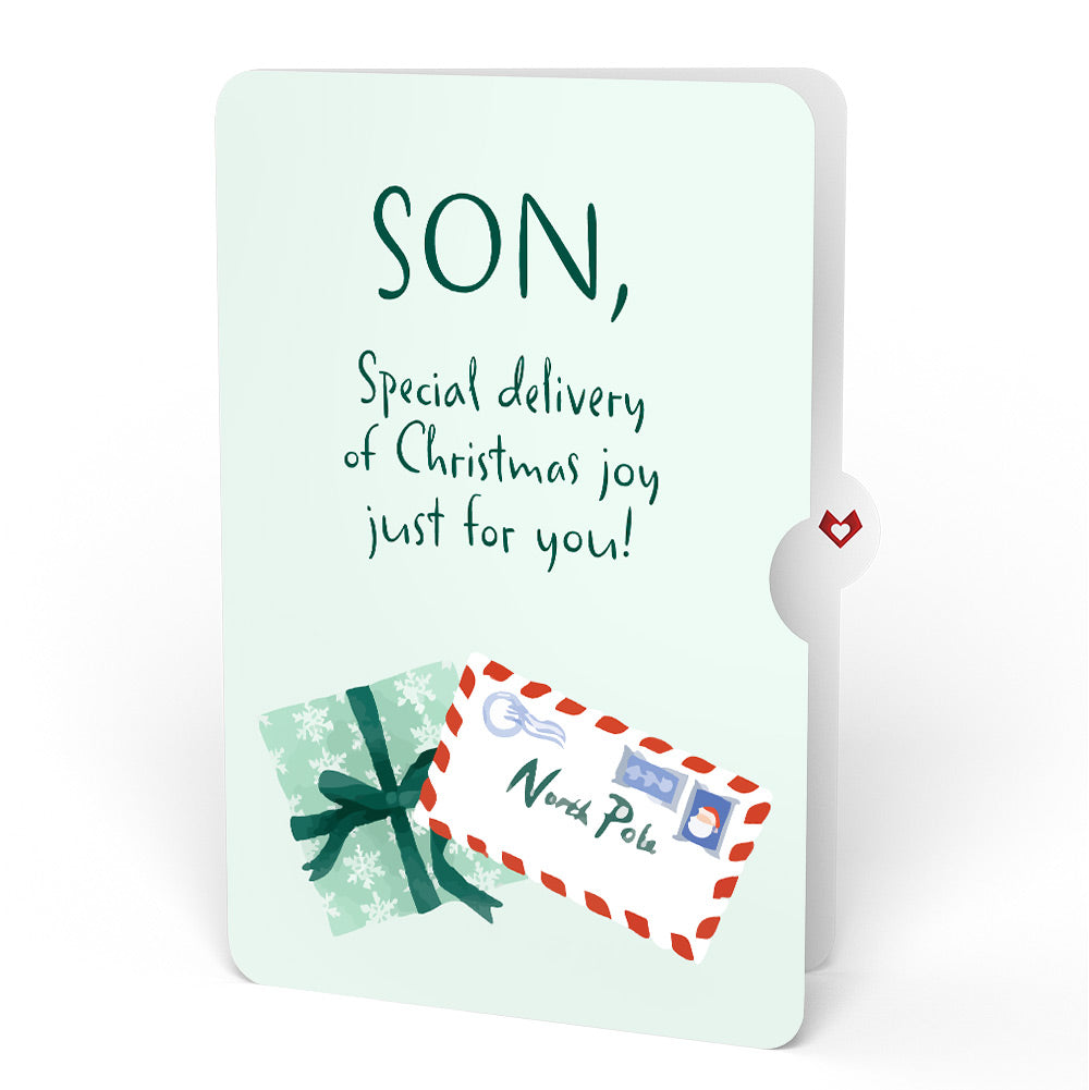 Season's Greetings Penguin Surprise Pop-Up Card and Sentiment Set for Son