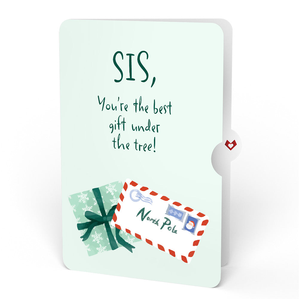 Season's Greetings Penguin Surprise Pop-Up Card and Sentiment Set for Sister