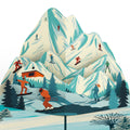Mountain Snowboard Adventure Thank You Pop-Up Card and Sentiment Set