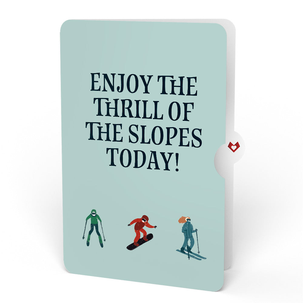 Mountain Snowboard Adventure Winter Pop-Up Card and Sentiment Set