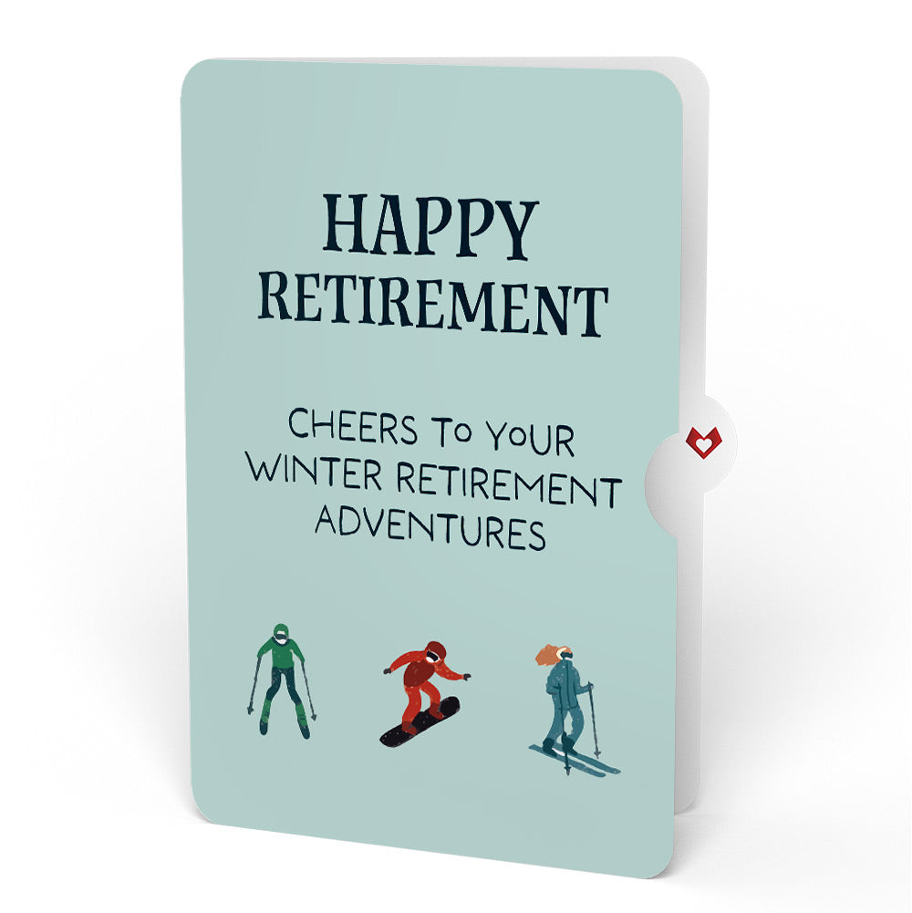 Mountain Snowboard Adventure Retirement Pop-Up Card and Sentiment Set