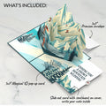 Mountain Snowboard Adventure Wedding Pop-Up Card and Sentiment Set