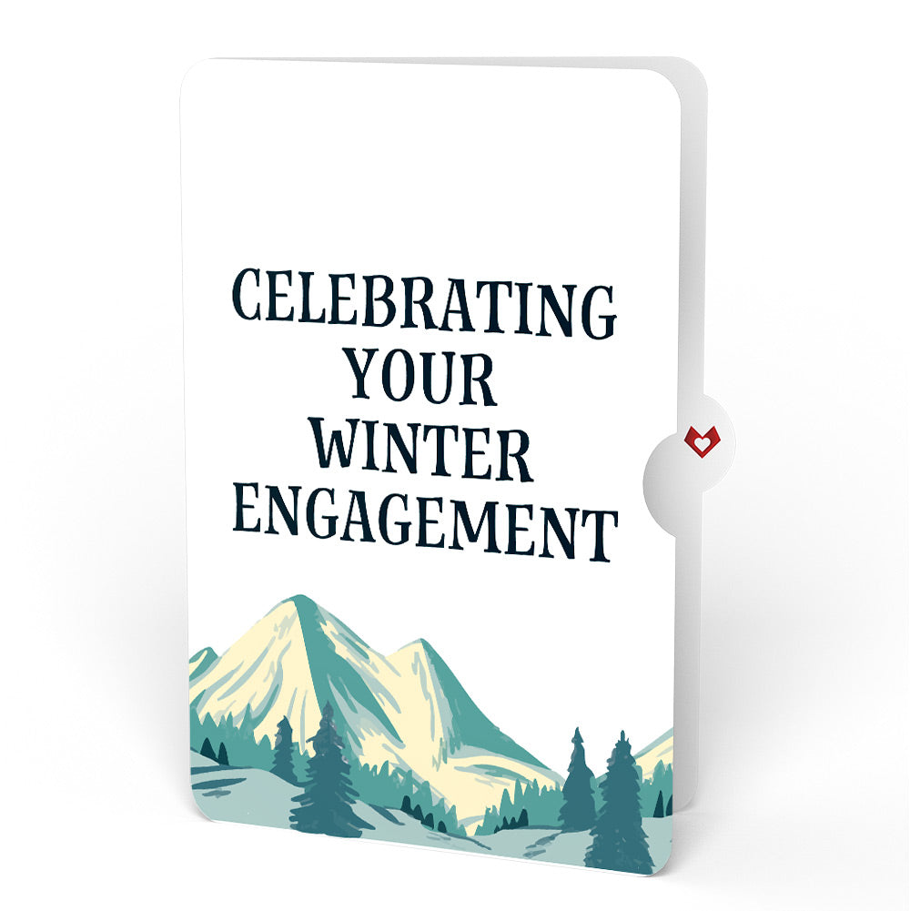 Mountain Snowboard Adventure Engagement Pop-Up Card and Sentiment Set