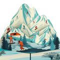 Mountain Snowboard Adventure Birthday Pop-Up Card and Sentiment Set