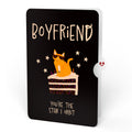Out of this World Birthday Cat Pop-Up Card and Sentiment Set for Boyfriend