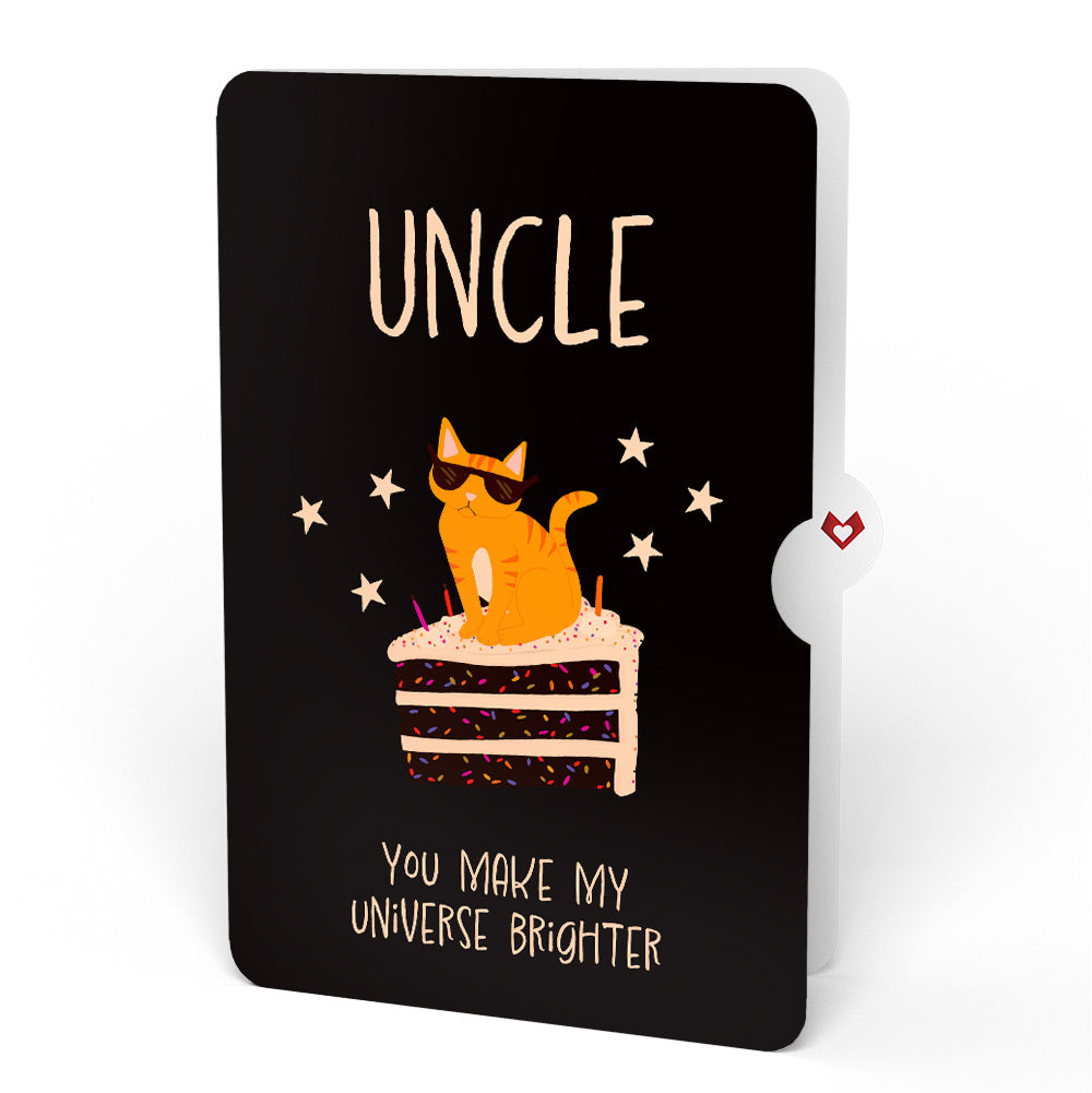 Out of this World Birthday Cat Pop-Up Card and Sentiment Set for Uncle