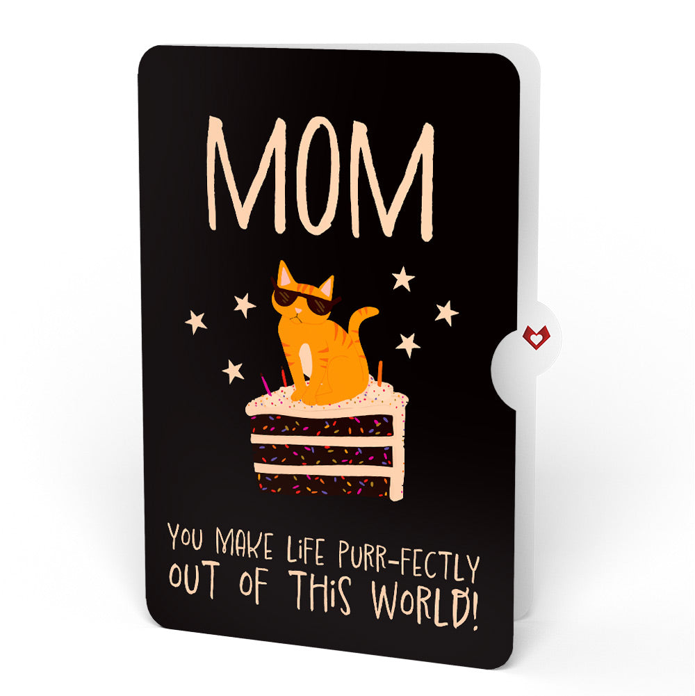 Out of this World Birthday Cat Pop-Up Card and Sentiment Set for Mom