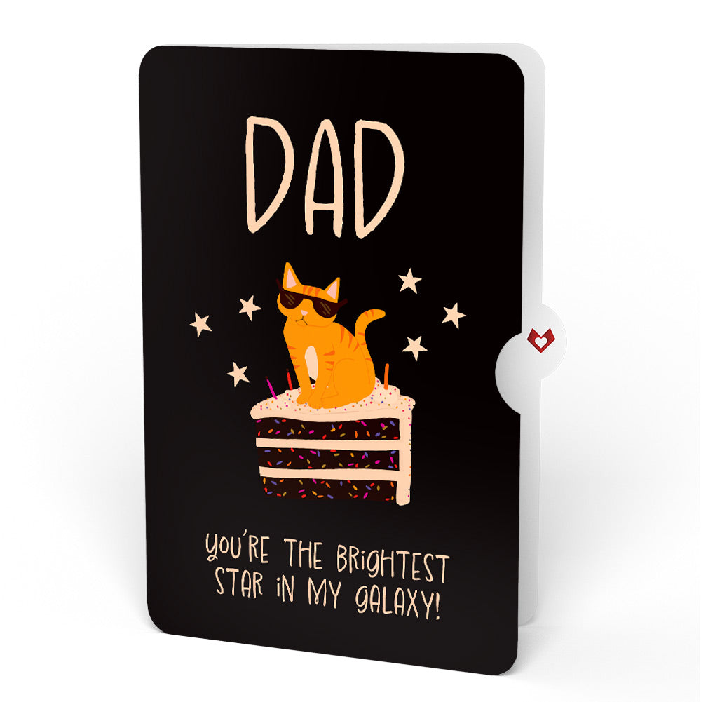 Out of this World Birthday Cat Pop-Up Card and Sentiment Set for Dad