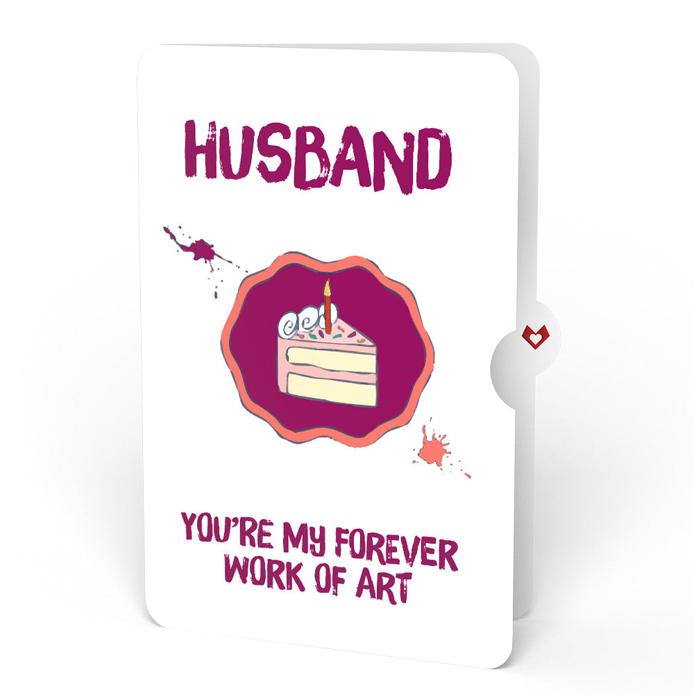 Happy Birthday to a True Masterpiece Pop-Up Card and Sentiment Set for Husband