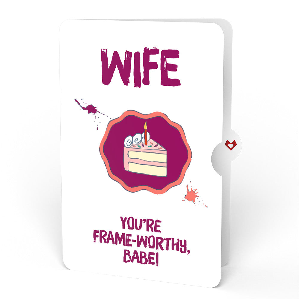 Happy Birthday to a True Masterpiece Pop-Up Card and Sentiment Set for Wife