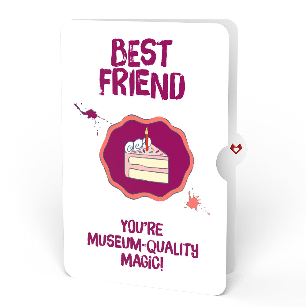 Happy Birthday to a True Masterpiece Pop-Up Card and Sentiment Set for Bestie