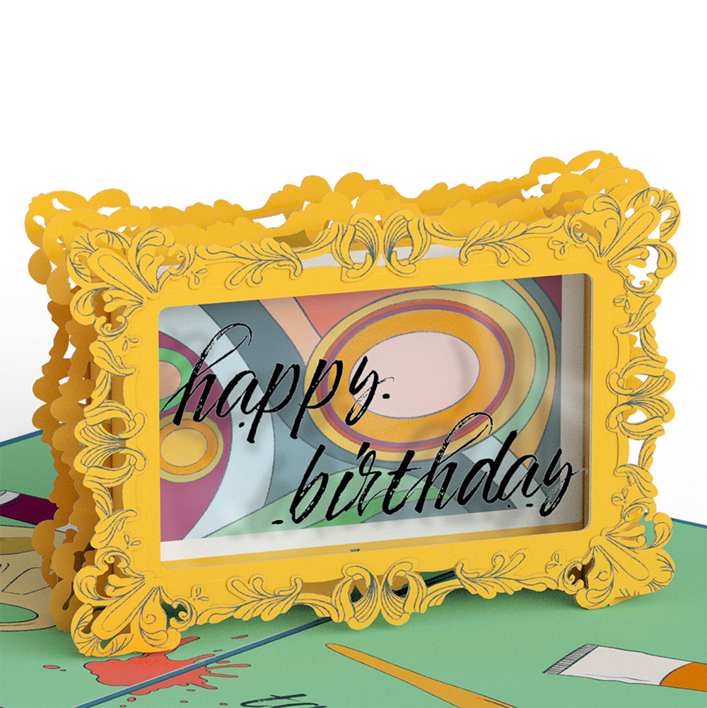 Happy Birthday to a True Masterpiece Pop-Up Card and Sentiment Set for Boyfriend