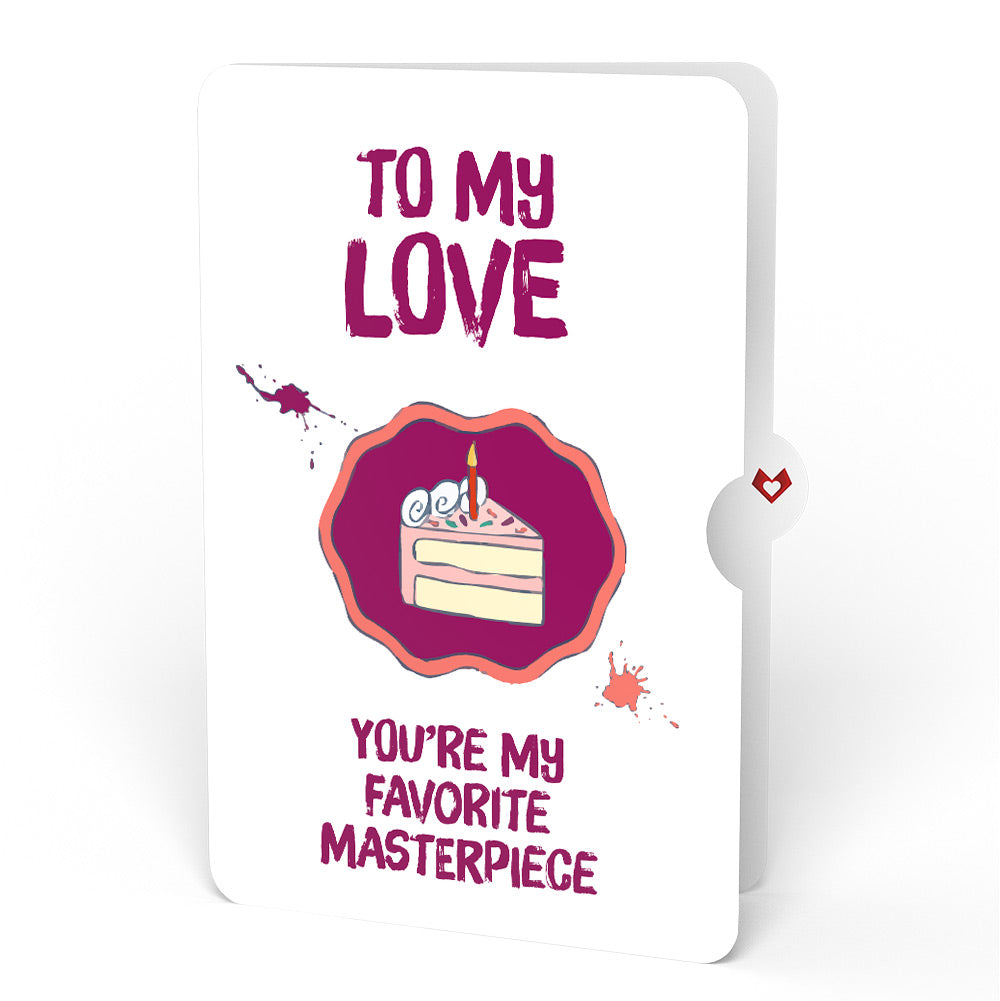Happy Birthday to a True Masterpiece Pop-Up Card and Sentiment Set for Partner