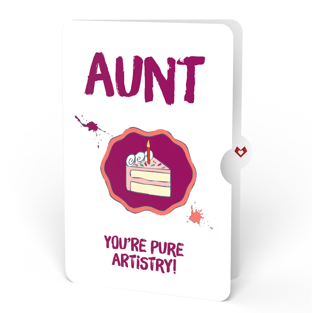 Happy Birthday to a True Masterpiece Pop-Up Card and Sentiment Set for Aunt