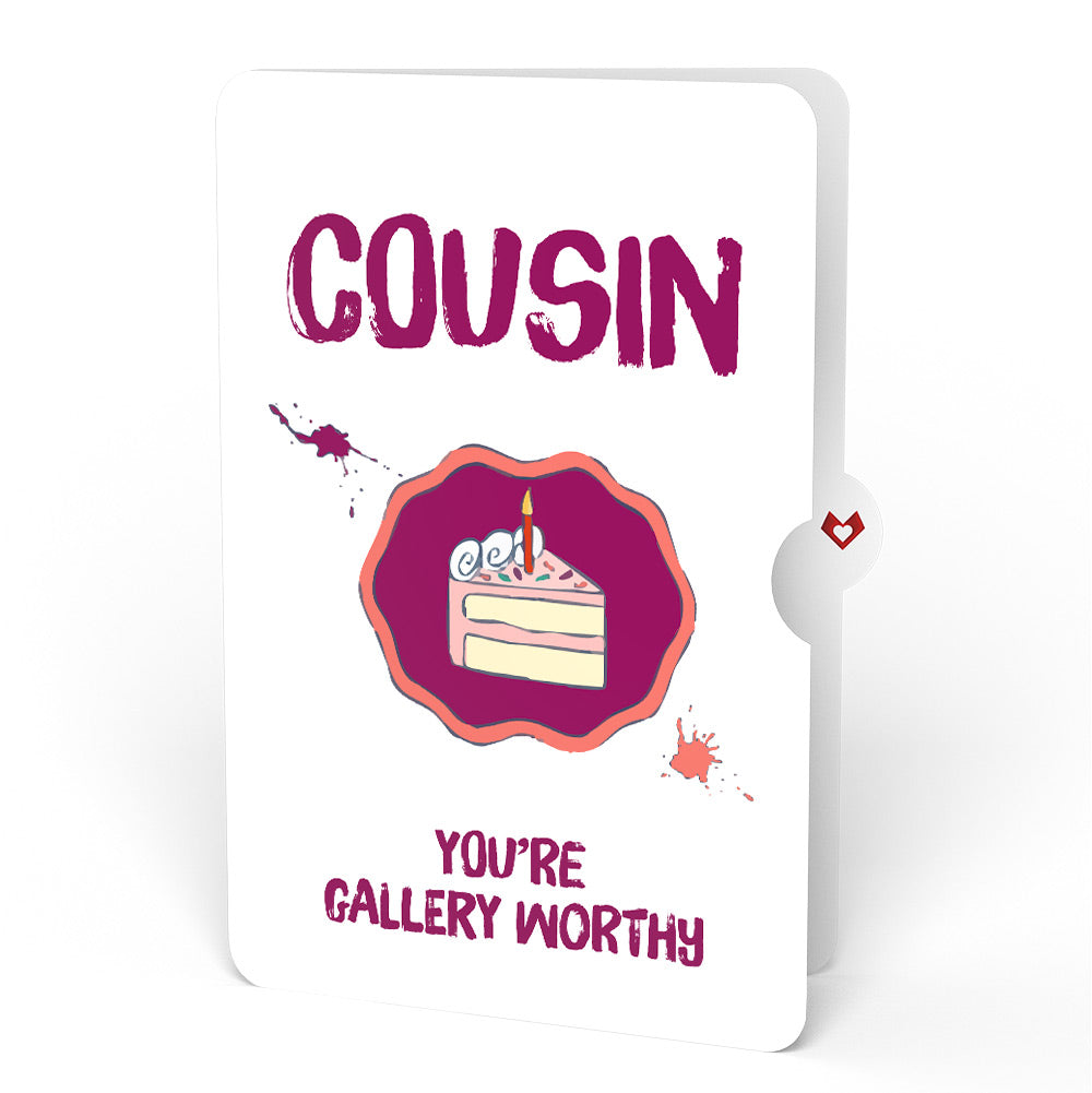 Happy Birthday to a True Masterpiece Pop-Up Card and Sentiment Set for Cousin