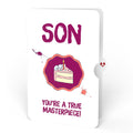 Happy Birthday to a True Masterpiece Pop-Up Card and Sentiment Set for Son