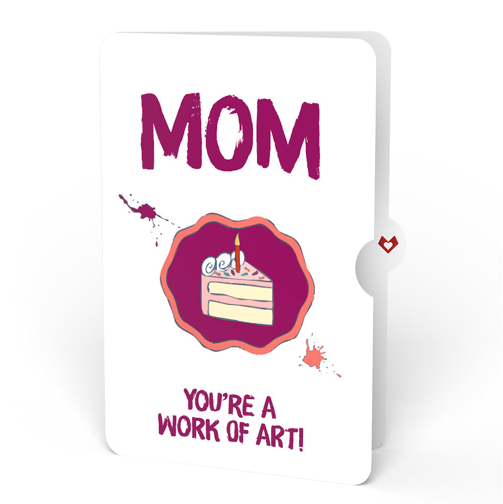 Happy Birthday to a True Masterpiece Pop-Up Card and Sentiment Set for Mom
