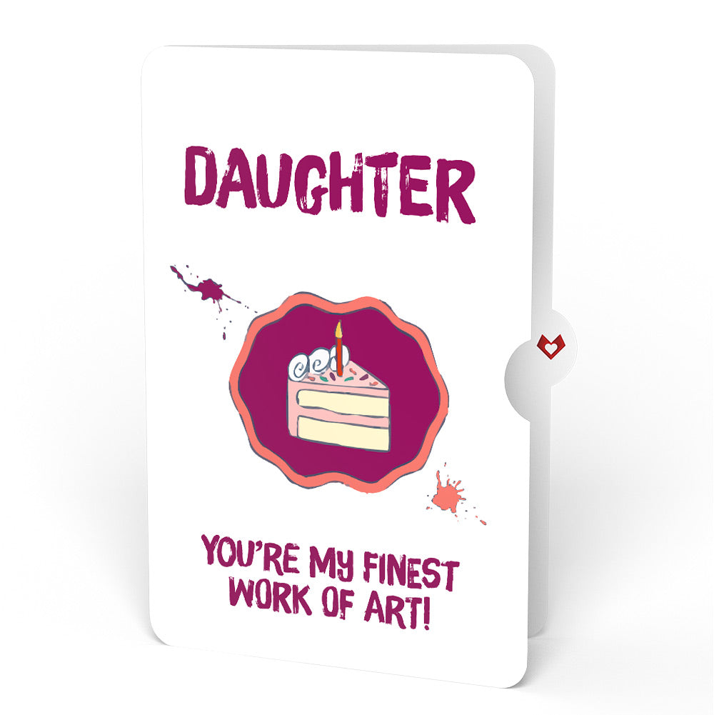 Happy Birthday to a True Masterpiece Pop-Up Card and Sentiment Set for Daughter