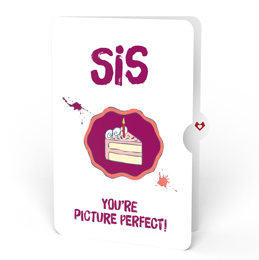 Happy Birthday to a True Masterpiece Pop-Up Card and Sentiment Set for Sister