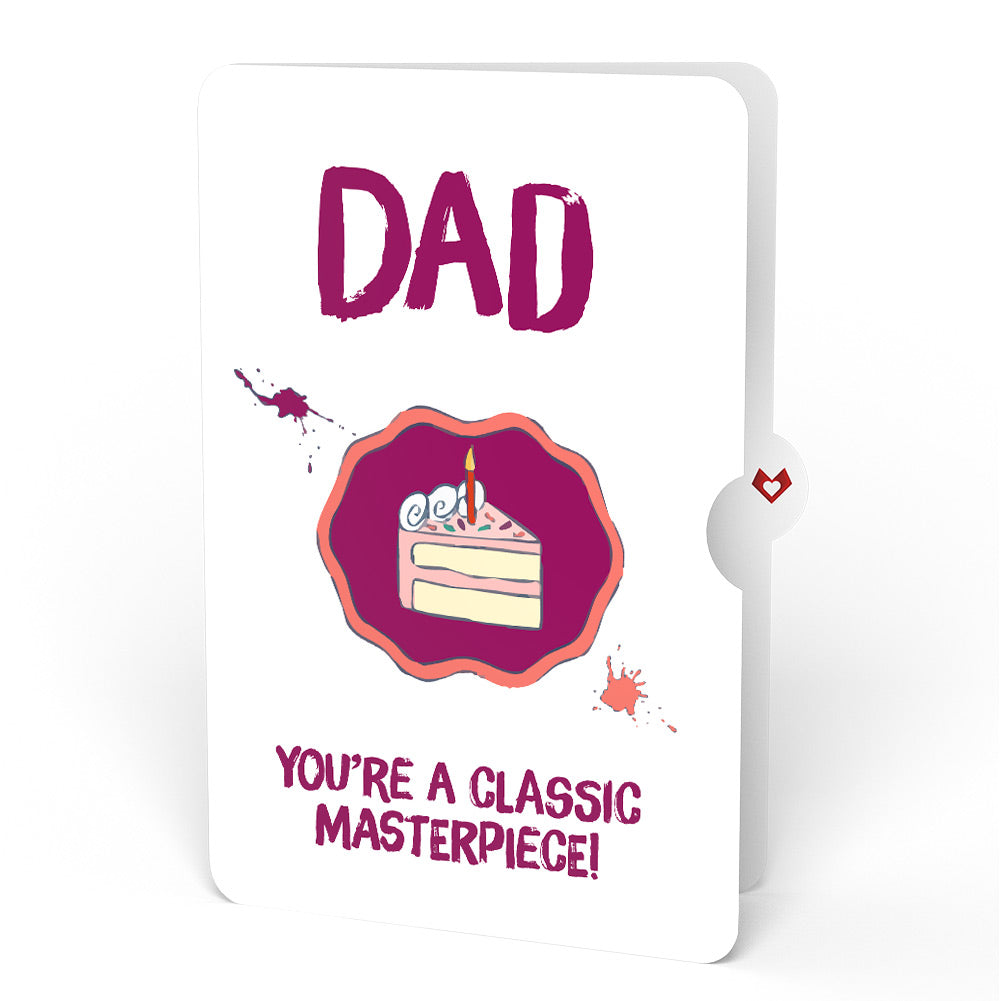 Happy Birthday to a True Masterpiece Pop-Up Card and Sentiment Set for Dad