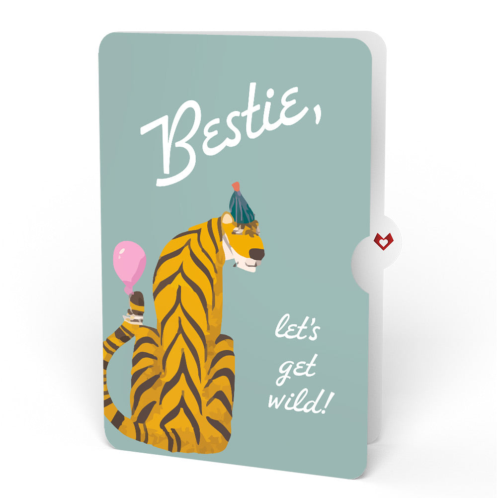 Party Animals Birthday Pop-Up Card and Sentiment Set for Bestie
