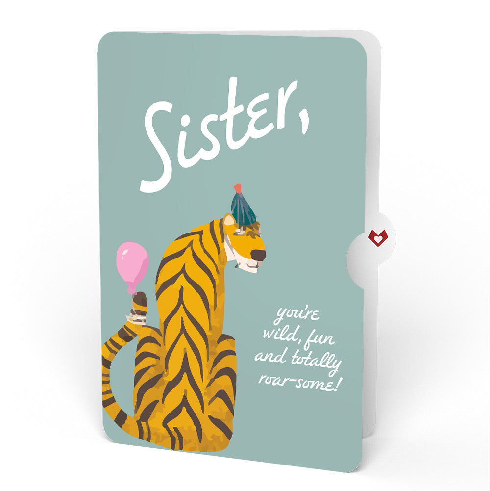 Party Animals Birthday Pop-Up Card and Sentiment Set for Sister