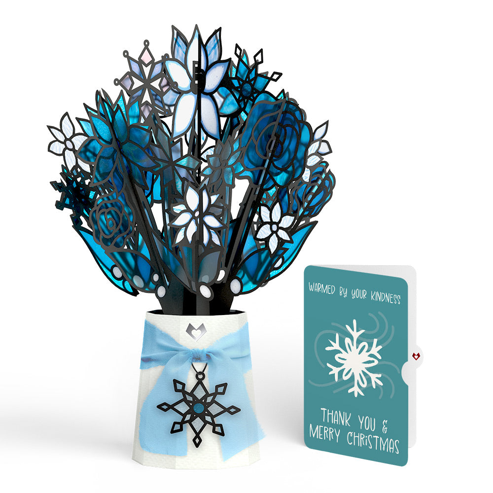 Winter Starlight Suncatcher Bouquet and Snowflake Kindness Christmas Sentiment Set