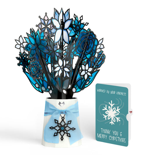 Winter Starlight Suncatcher Bouquet and Snowflake Kindness Christmas Sentiment Set