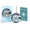 Nature's Light Polar Bear Holiday Suncatcher Card and Sentiment Set