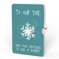 Nature's Light Polar Bear Christmas Suncatcher Card and Sentiment Set for Son