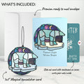 Nature's Light Polar Bear Winter Suncatcher Card and Sentiment Set for Daughter